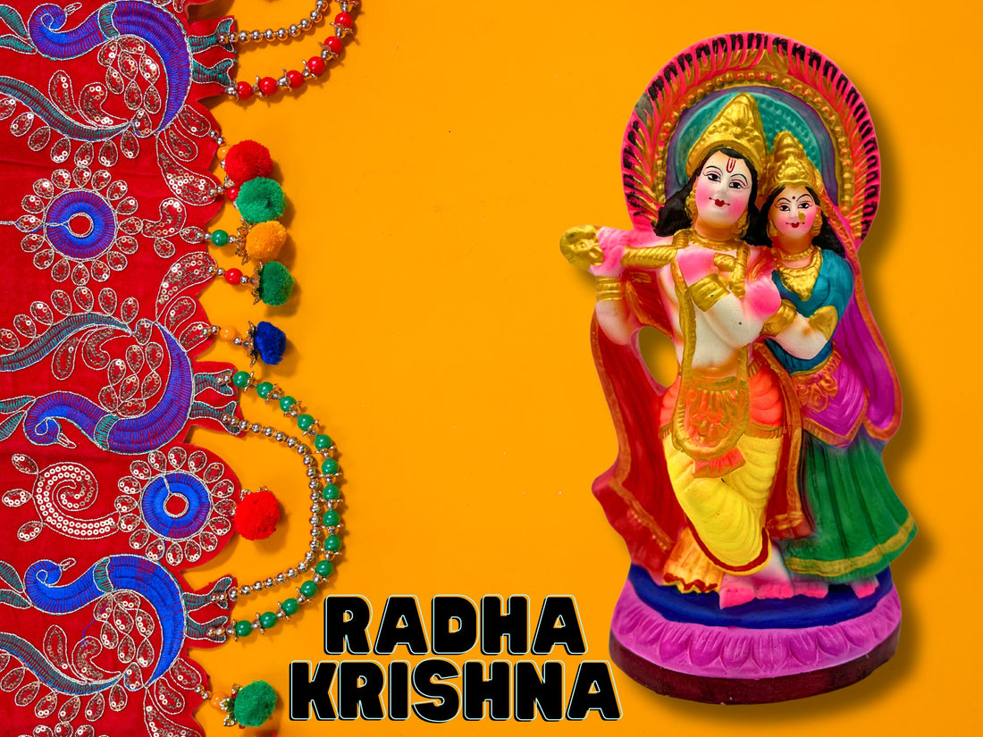 RADHA KRISHAN (10 INCH) 10 PCS X 1 CTN (made of clay)