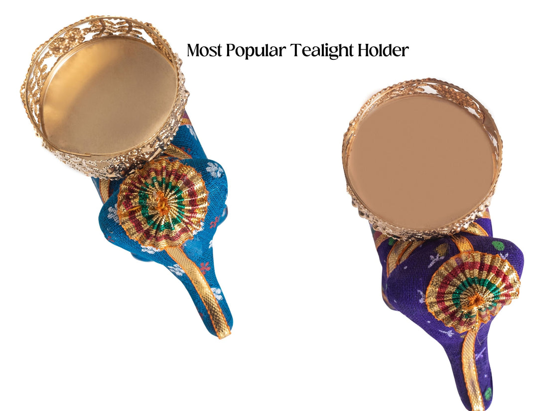 ELEPHANT TEA LIGHT HOLDER PACK OF 2