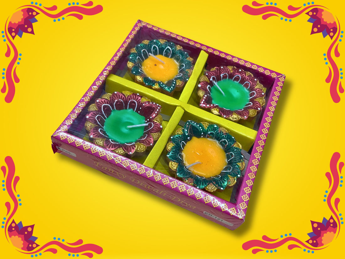 FANCY DIYA WITH WAX 3.5'' SET OF 4