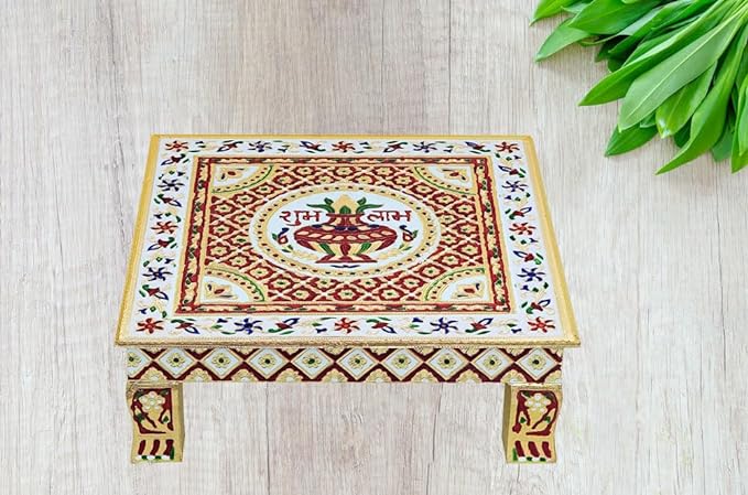 GOLDEN MEENA CHOWKI  16''X16''