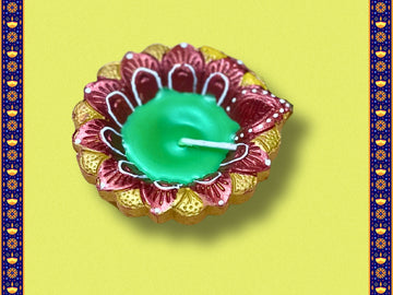 FANCY DIYA WITH WAX 3.5'' SET OF 4