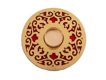 ROUND MDF CUTOUT RANGOLI WITH 16PC